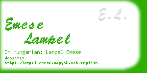 emese lampel business card